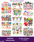 Autism Awareness DTF Gang Sheet