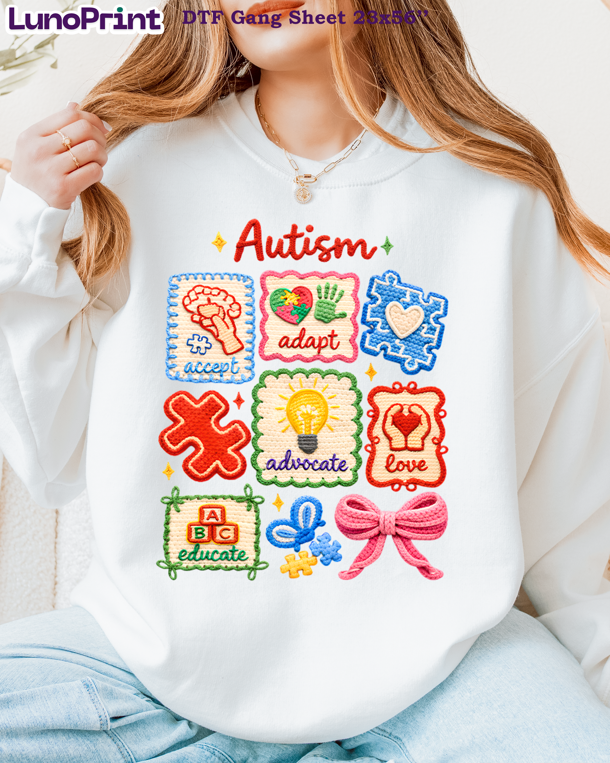Autism Awareness DTF Gang Sheet