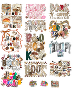 Book lovers DTF Gang Sheet