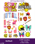 Softball DTF Gang Sheet