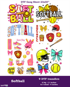 Softball DTF Gang Sheet