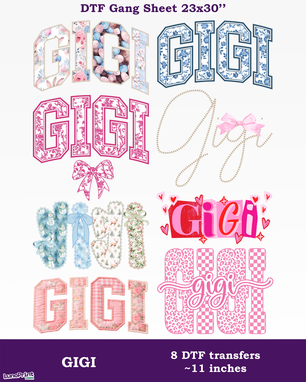 Gigi DTF Gang Sheet