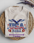 Faux Rhinestone USA DTF Gang Sheet for Kids