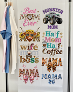 Faux Rhinestone Mama DTF Gang Sheet