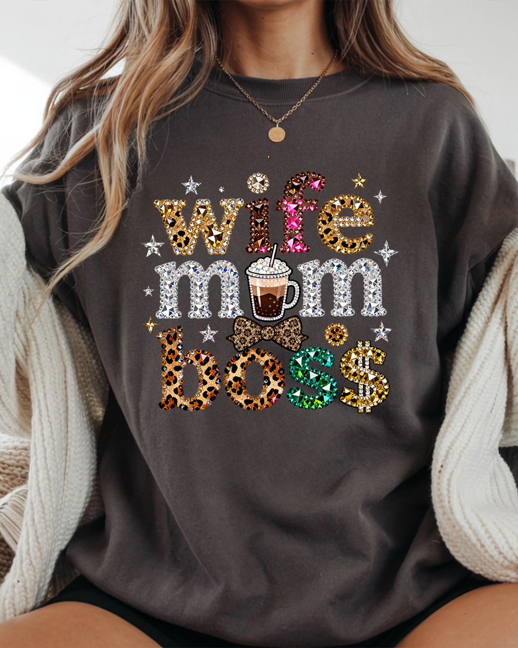 Faux Rhinestone Mama DTF Gang Sheet