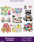 Faux Rhinestone Summer DTF Gang Sheet