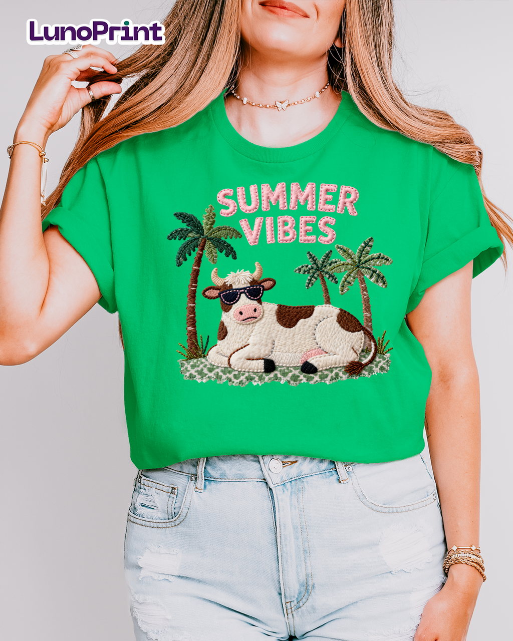 Faux Embroidery Summer DTF Gang Sheet
