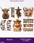 Western DTF Gang Sheet