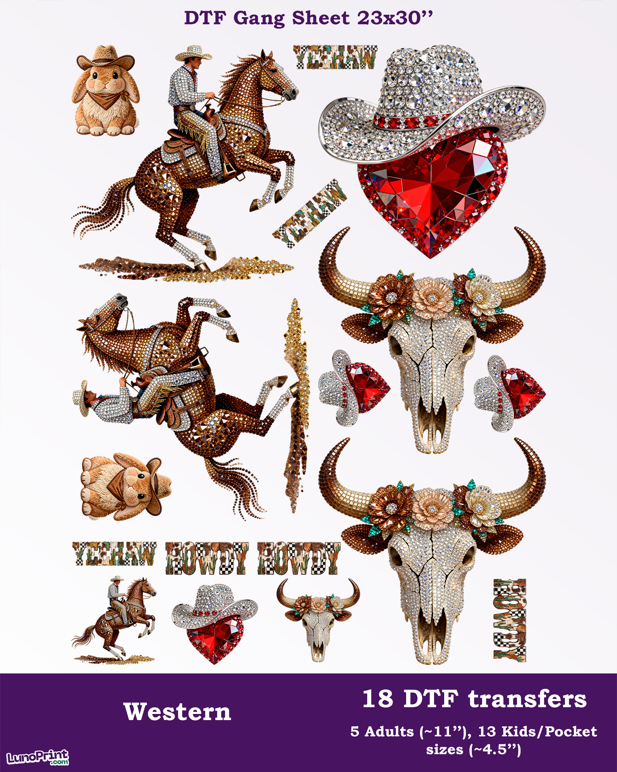 Western DTF Gang Sheet