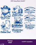 Funny Dad DTF Gang Sheet