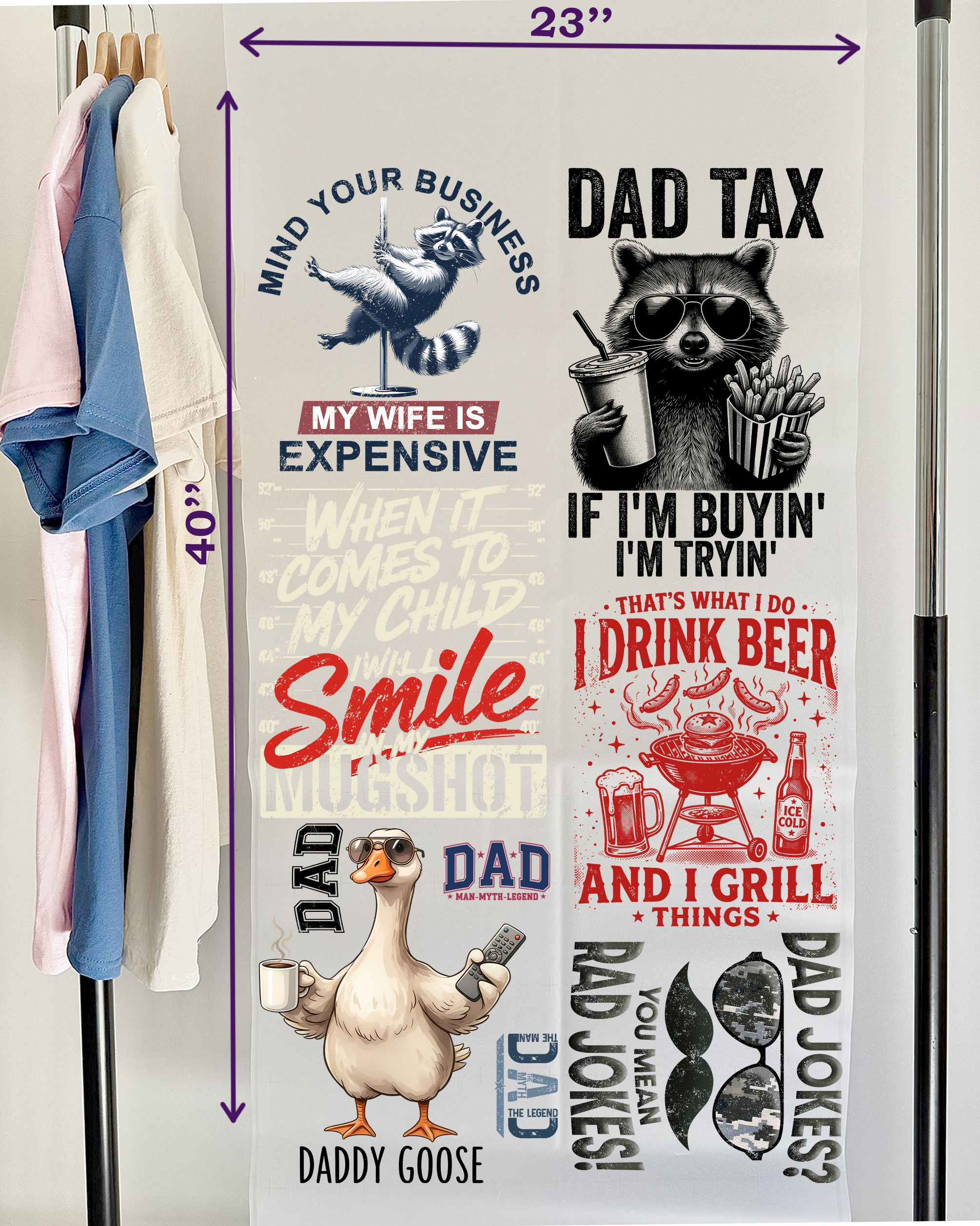 Husband & Dad DTF Gang Sheet