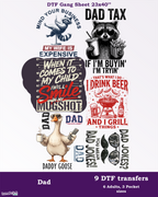 Husband & Dad DTF Gang Sheet
