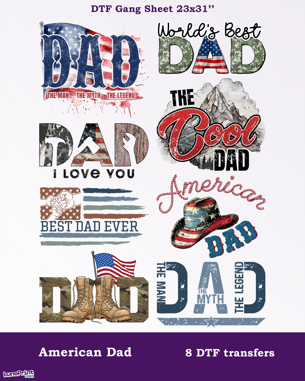 American Dad DTF Gang Sheet