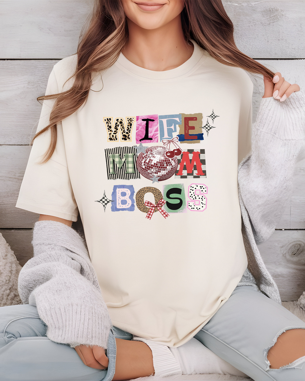 Mama Collage DTF Gang Sheet, 23x30 in. Mother's Day Heat transfers