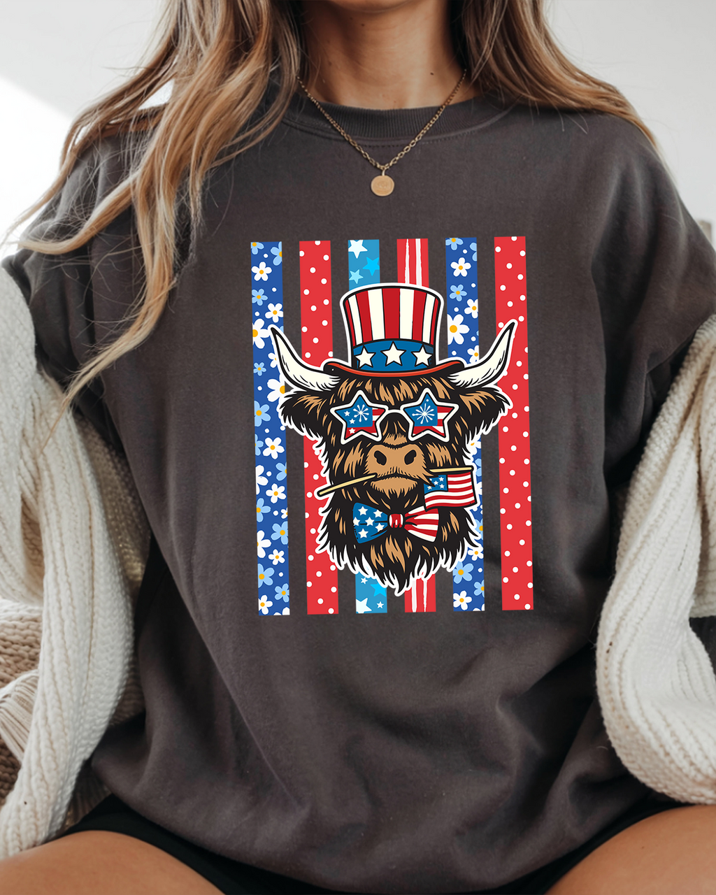 4th of July DTF Gang Sheet, 23x45 in. USA Heat transfers