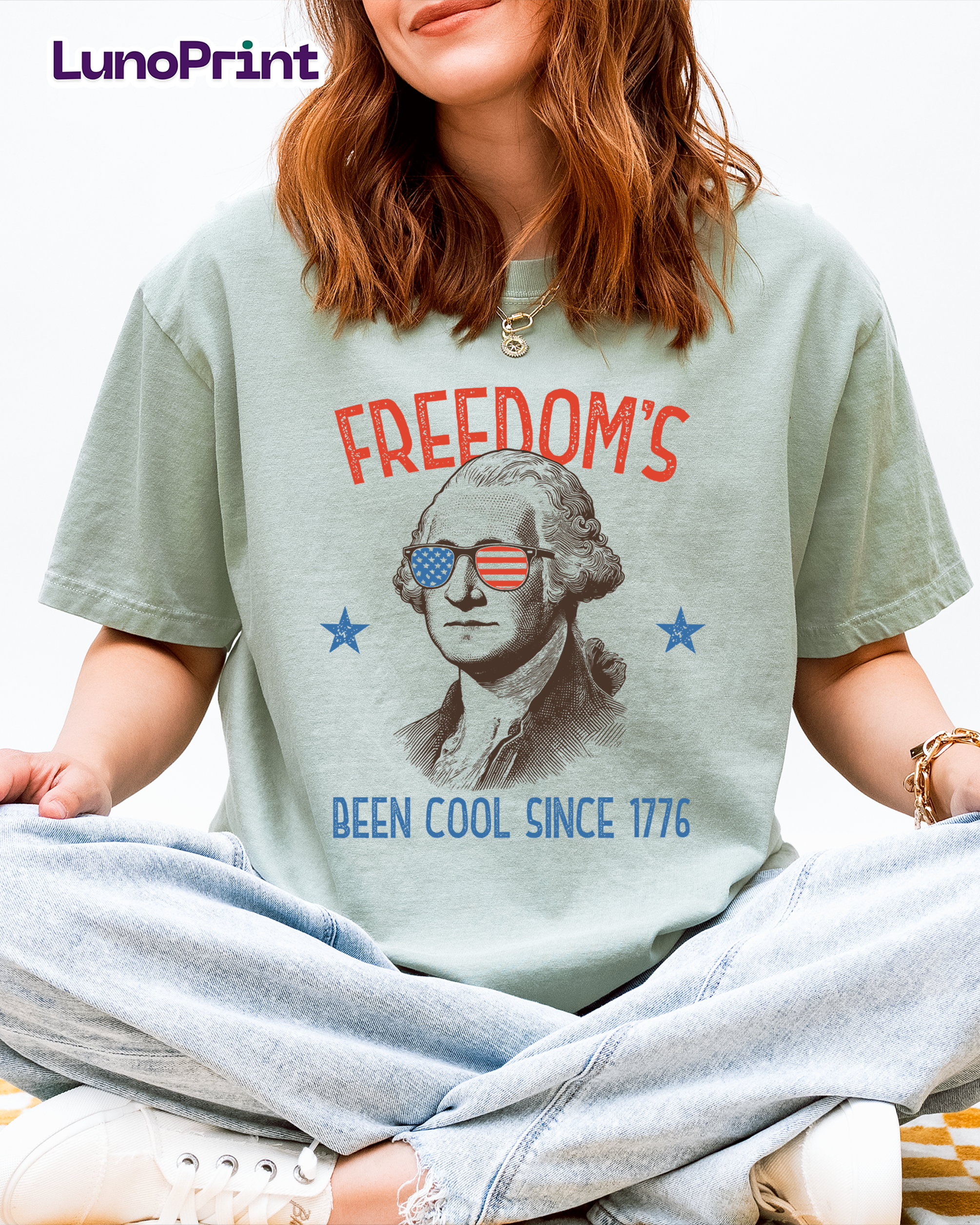 4th of July DTF Gang Sheet, 23x40 in. Vintage USA Heat transfers