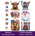 Moorica DTF Gang Sheet, 23x40 in. USA Heat transfers for 4th of July