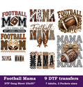 Football Mama DTF Gang Sheet, 23x35 in. Heat transfers