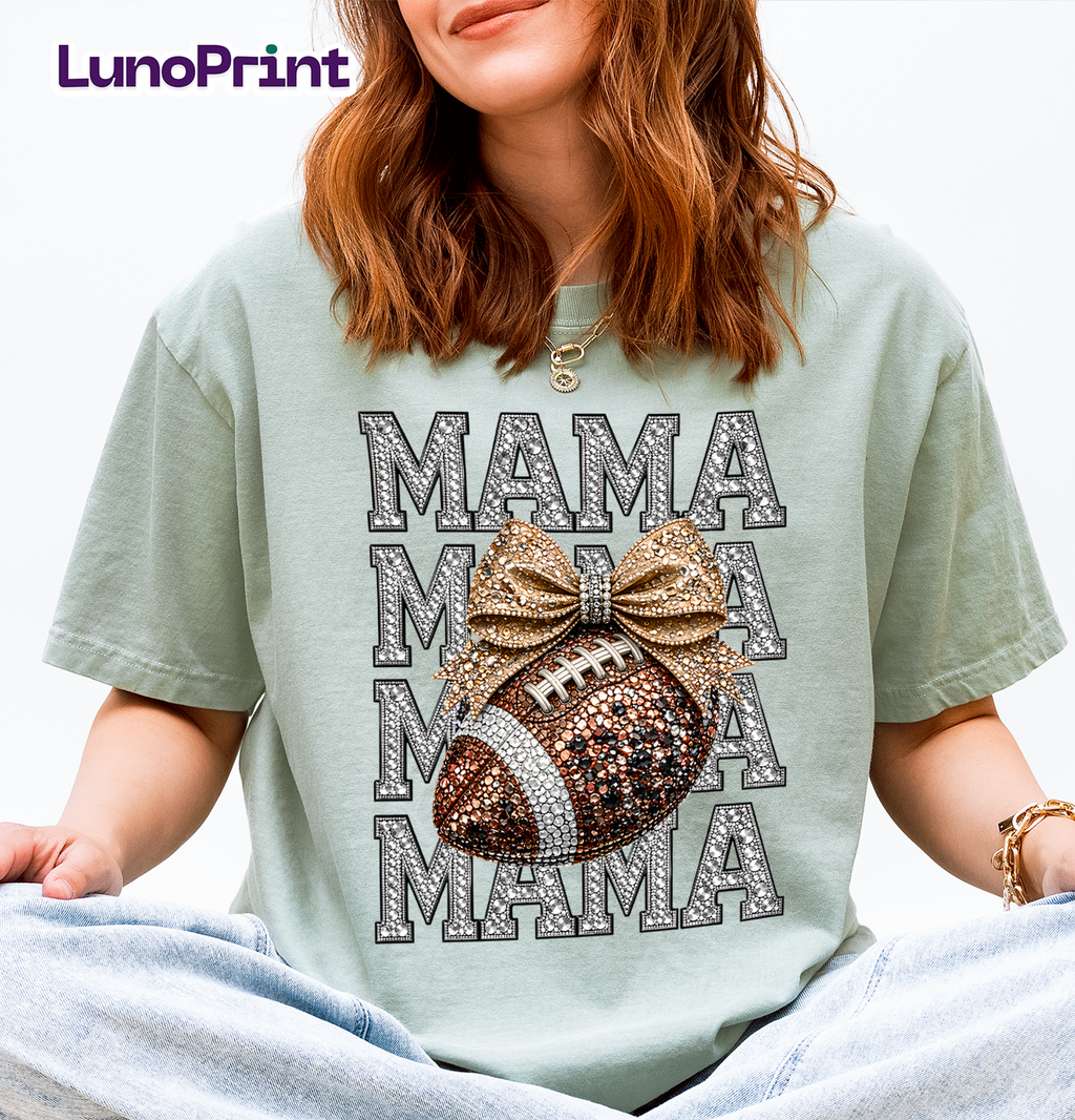 Football Mama DTF Gang Sheet, 23x35 in. Heat transfers