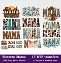 Western Mama DTF Gang Sheet, 23x40 in.  Western Mama Heat transfers