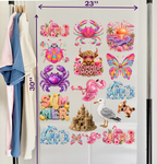Summer DTF Gang Sheet for Kids, 23x30 in. Cute Heat transfers