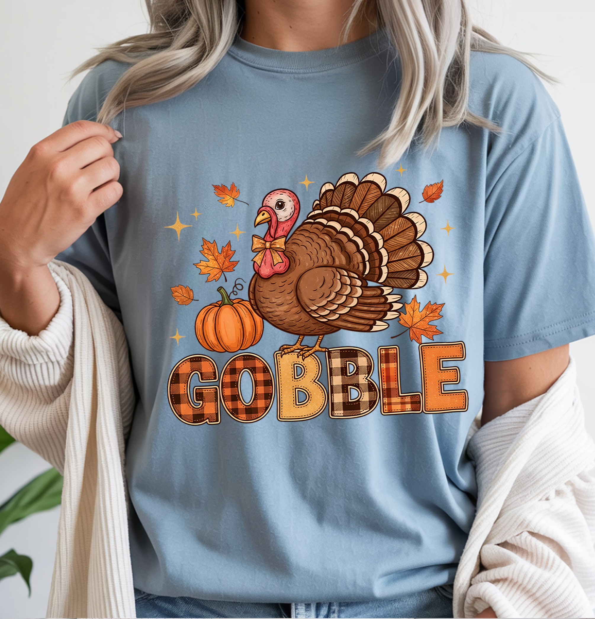 Thanksgiving DTF Gang Sheet, 23x30 in. 9 Ready to Press Heat transfers