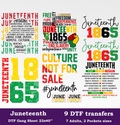 Juneteenth DTF Gang Sheet, 23x40 in. Ready-to-press Heat transfers