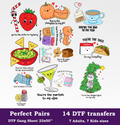 Perfect Pairs DTF Gang Sheet, 23x50 in. Cute & Funny Heat transfers