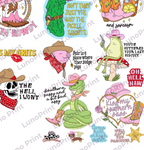 SOUTHERN SASSY DTF Gang Sheet, 23x50 in. Funny Heat transfers