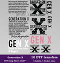 Generation X DTF Gang Sheet, 23x27 in. Heat transfers