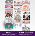 Mama DTF Gang Sheet, 23x60 in. Ready to Press Heat transfers