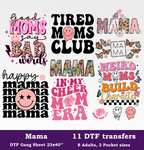 Mama DTF Gang Sheet, 23x40 in. Ready-to-press Heat transfers
