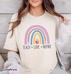 Teacher DTF Gang Sheet, 23x60 in. Ready to Press Heat transfers