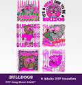 Bulldogs Game Day DTF Gang Sheet, 23x35 in. Ready to Press Heat transfers