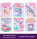 The Vibe. Summer DTF Gang Sheet, 23x42 in. Ready-to-press Heat transfers
