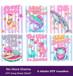 The Vibe. Summer DTF Gang Sheet, 23x42 in. Ready-to-press Heat transfers