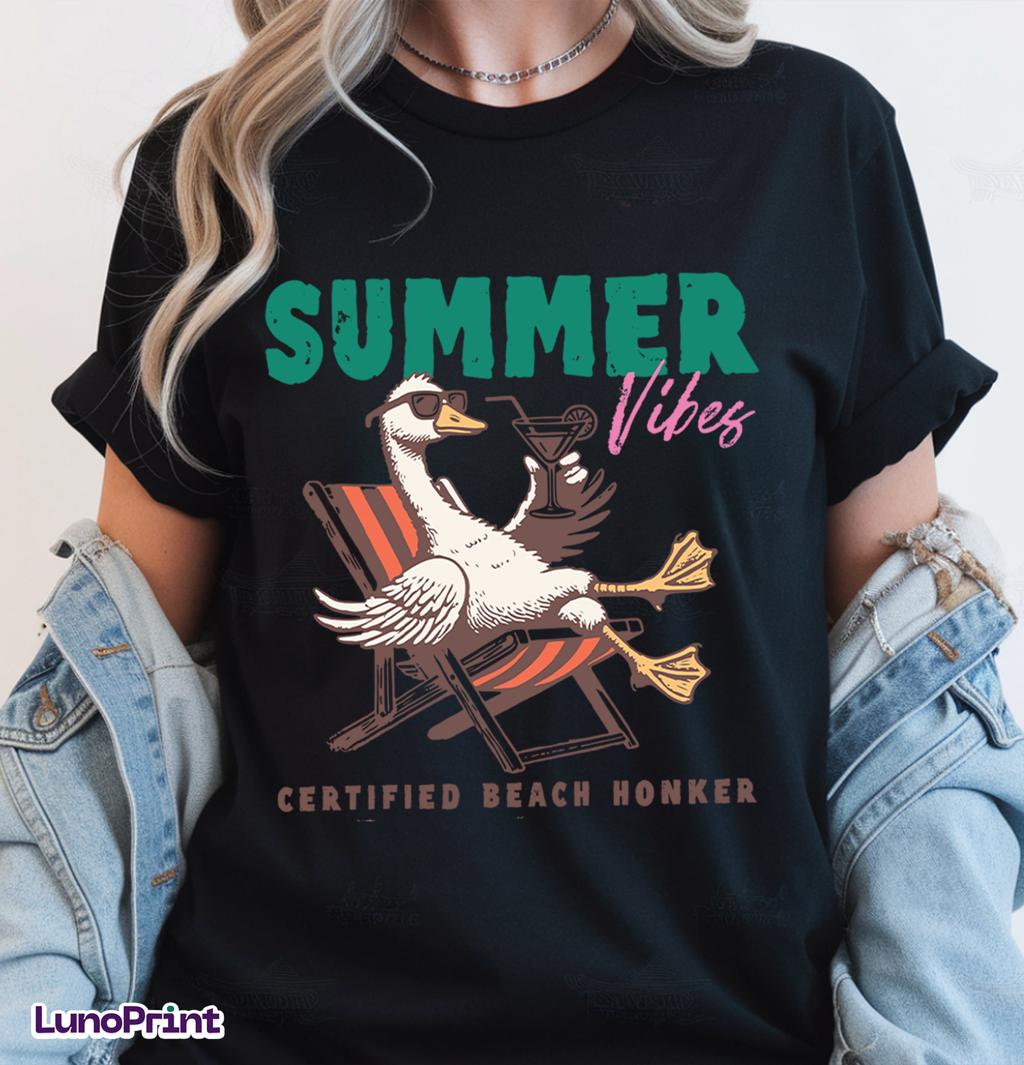 Summer Goose DTF Gang Sheet, 23x40 in. Ready-to-press Heat transfers