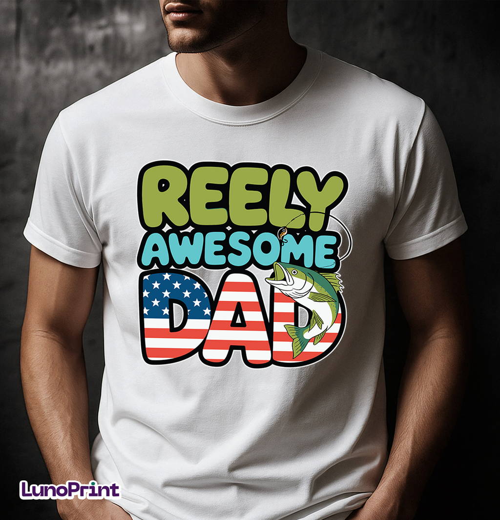 Fishing Dad, Grandpa, Kids DTF Gang Sheet, 23x35 in. Ready to Press Heat transfers