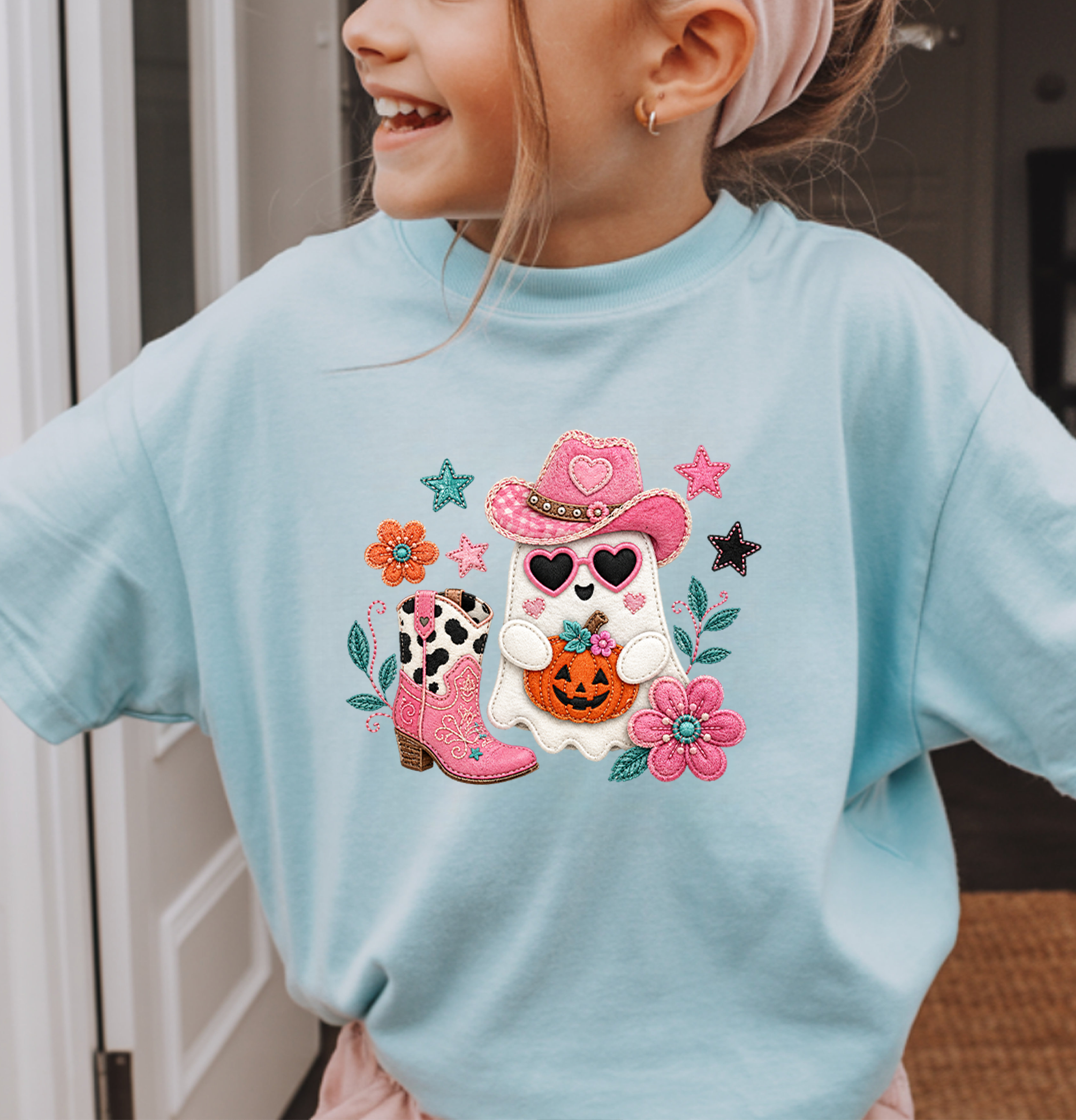 Pink Western Fall DTF Gang Sheet for Adults/Kids, 23x50/23x30 in. Cute Heat transfers