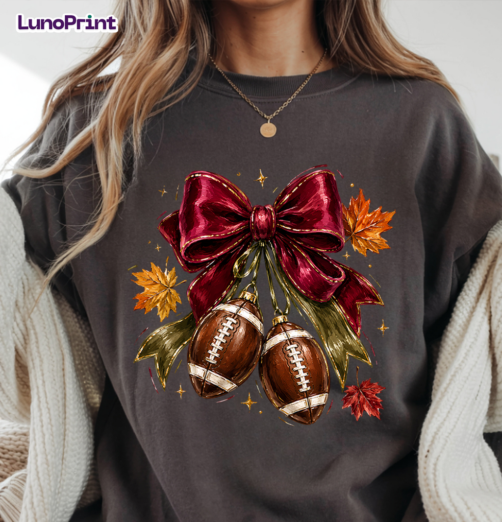 Faux Yarn Touchdown Season DTF Gang Sheet, 23x40 in. Game Day Ready-to-press Heat transfers