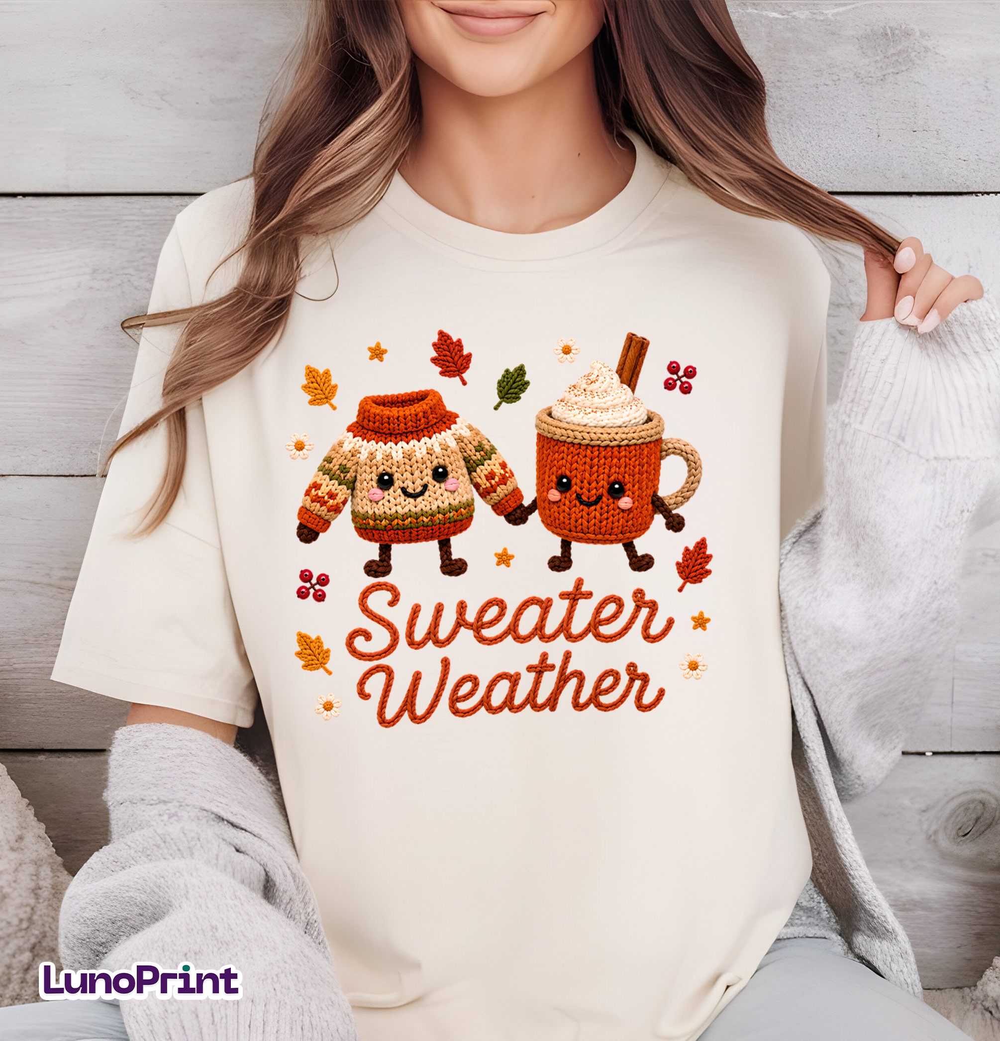 Crochet Fall DTF Gang Sheet, 23x36 in. Ready to Press Heat transfers