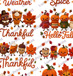 Crochet Fall DTF Gang Sheet, 23x36 in. Ready to Press Heat transfers