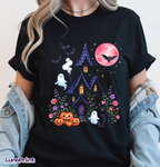 Watercolor Halloween Halftone DTF Gang Sheet, 23x38 in. Ready-to-press Heat transfers