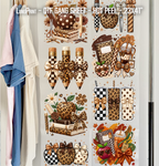 Leopard School DTF Gang Sheet 23x40 in. Back to School Ready-to-press Heat transfers