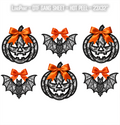 Halloween Lace DTF Gang Sheet 23x32 in. Ready-to-press Heat transfers