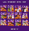 Halloween Friends DTF Gang Sheet 23x30 in. Cute Ready-to-press Heat transfers