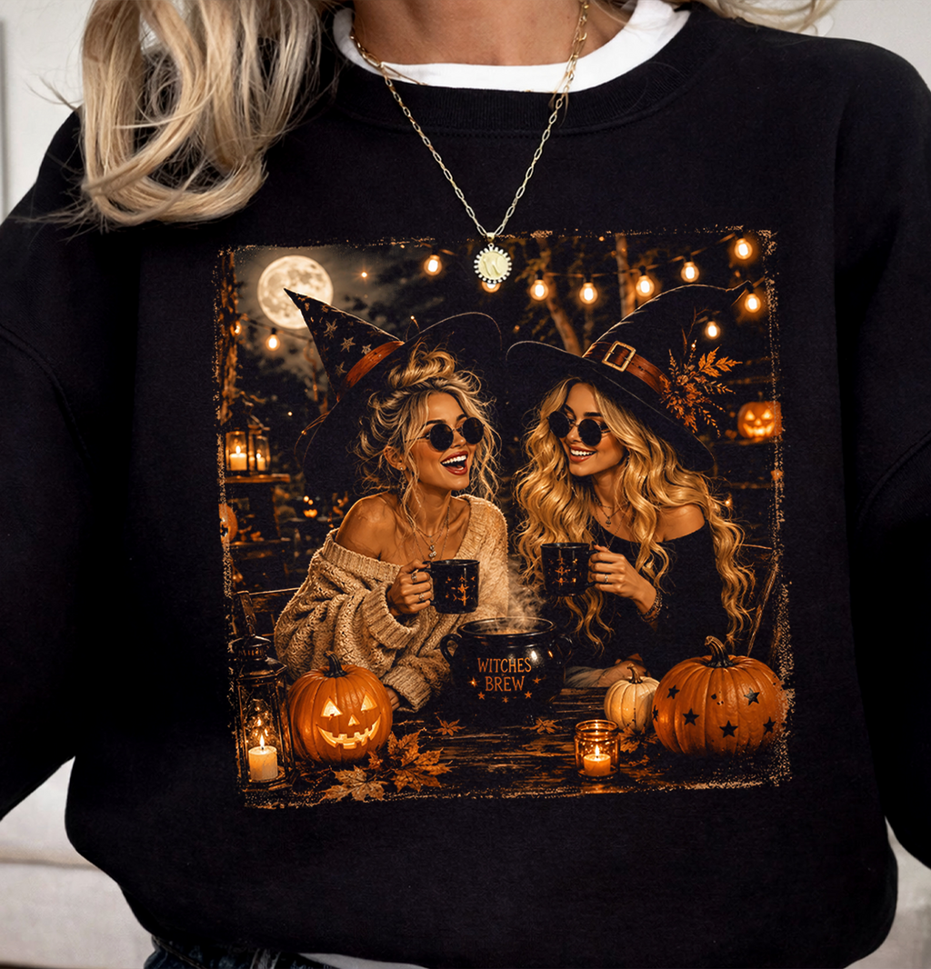 HALFTONE Halloween DTF Gang Sheet 23x35 in. Ready-to-press Heat transfers