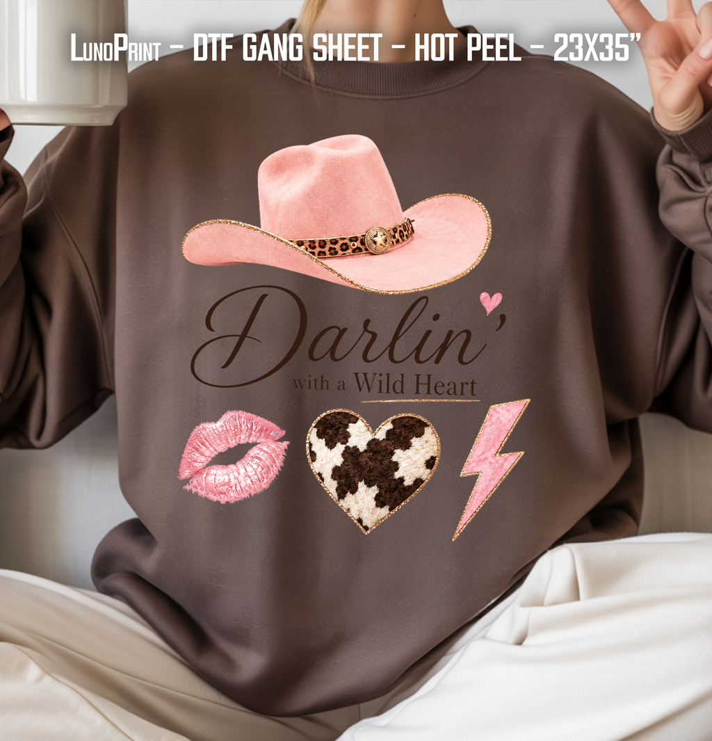 Rodeo Doll  DTF Gang Sheet 23x35 in. Western Ready-to-press Heat transfers