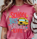 School Bus Driver DTF Gang Sheet 23x37 in. Ready-to-press Heat transfers
