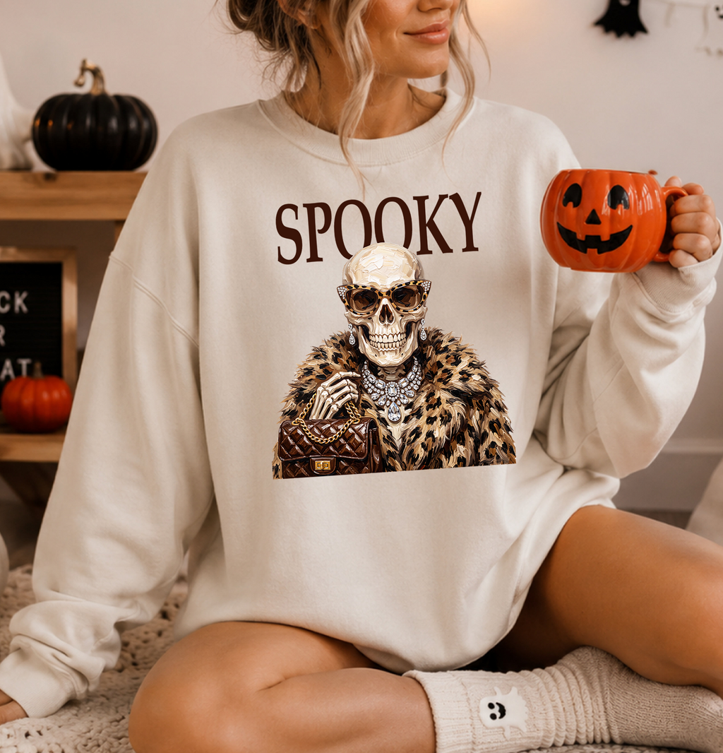 Spooky Skeleton DTF Gang Sheet 23x38 in. Halloween Ready-to-press Heat transfers